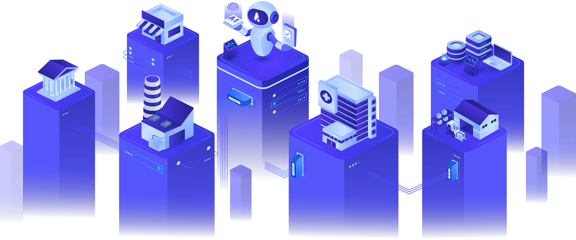 AI導入支援のイラスト