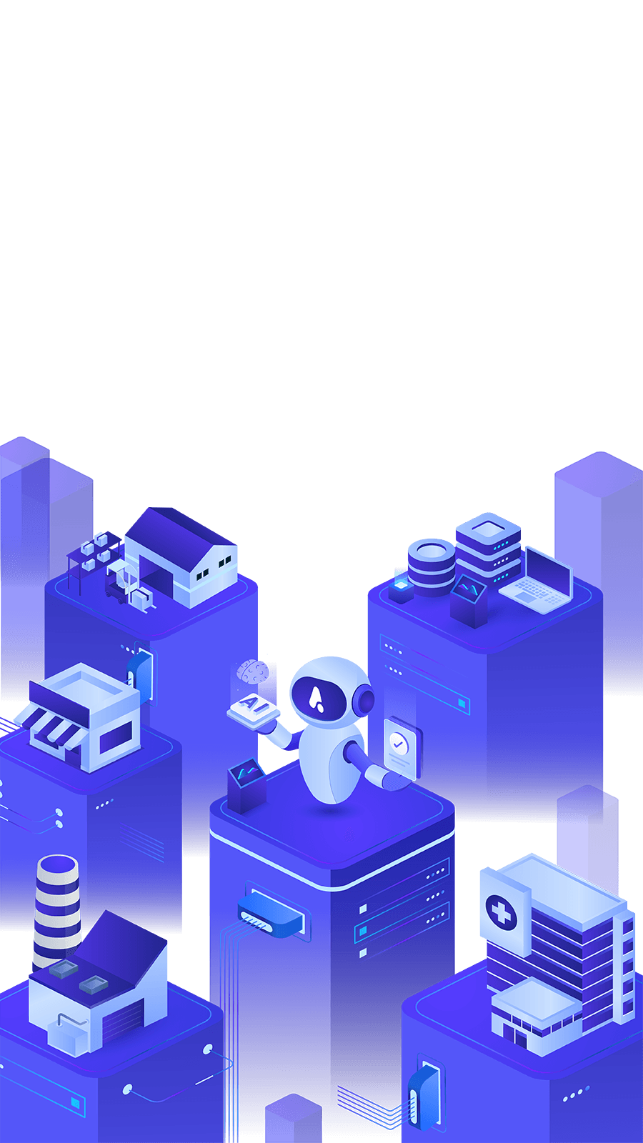 AI導入支援のイラスト